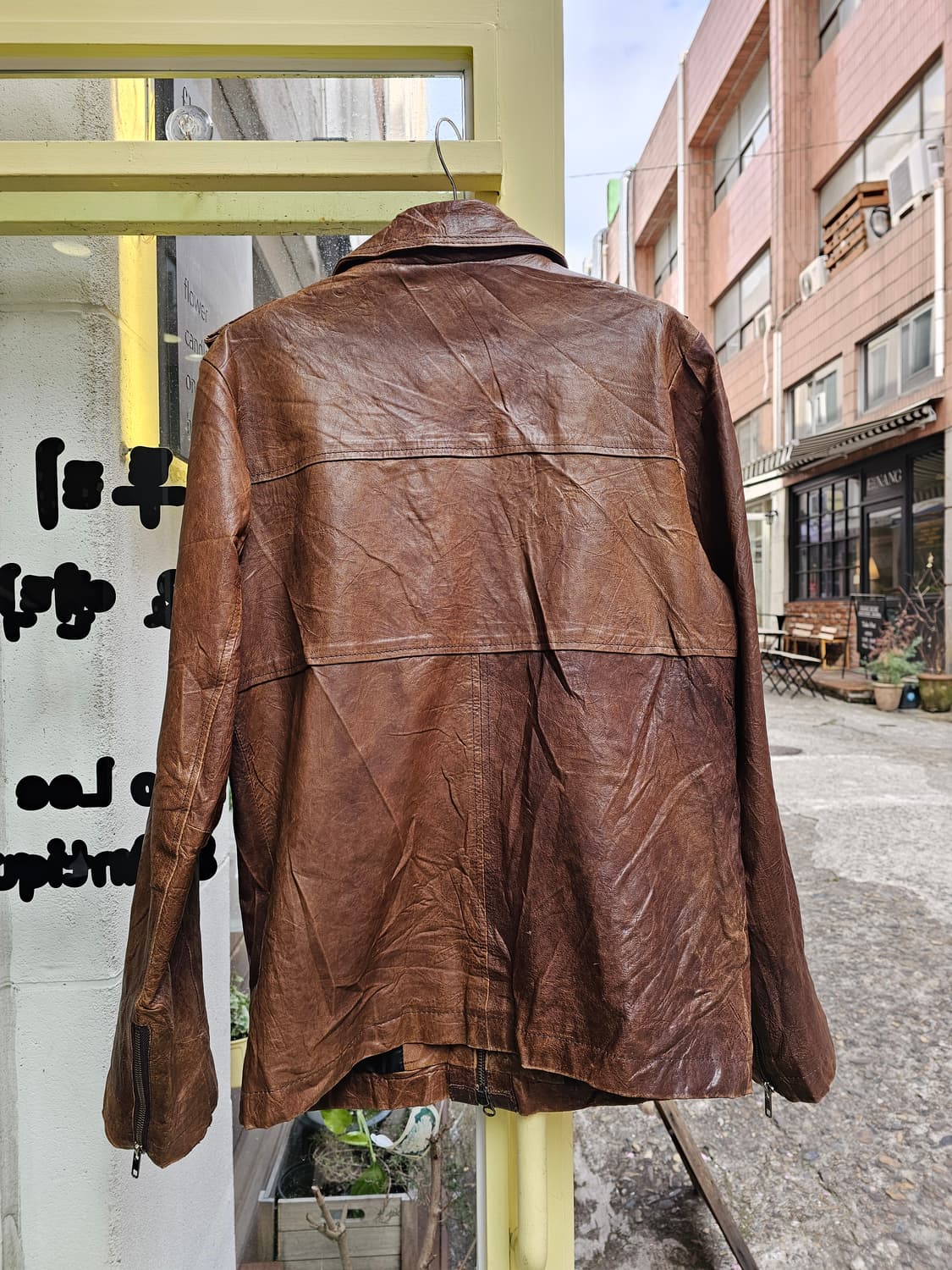 Manhattan Transfer 에이징 워싱 램스킨 싱글라이더 상품이미지9