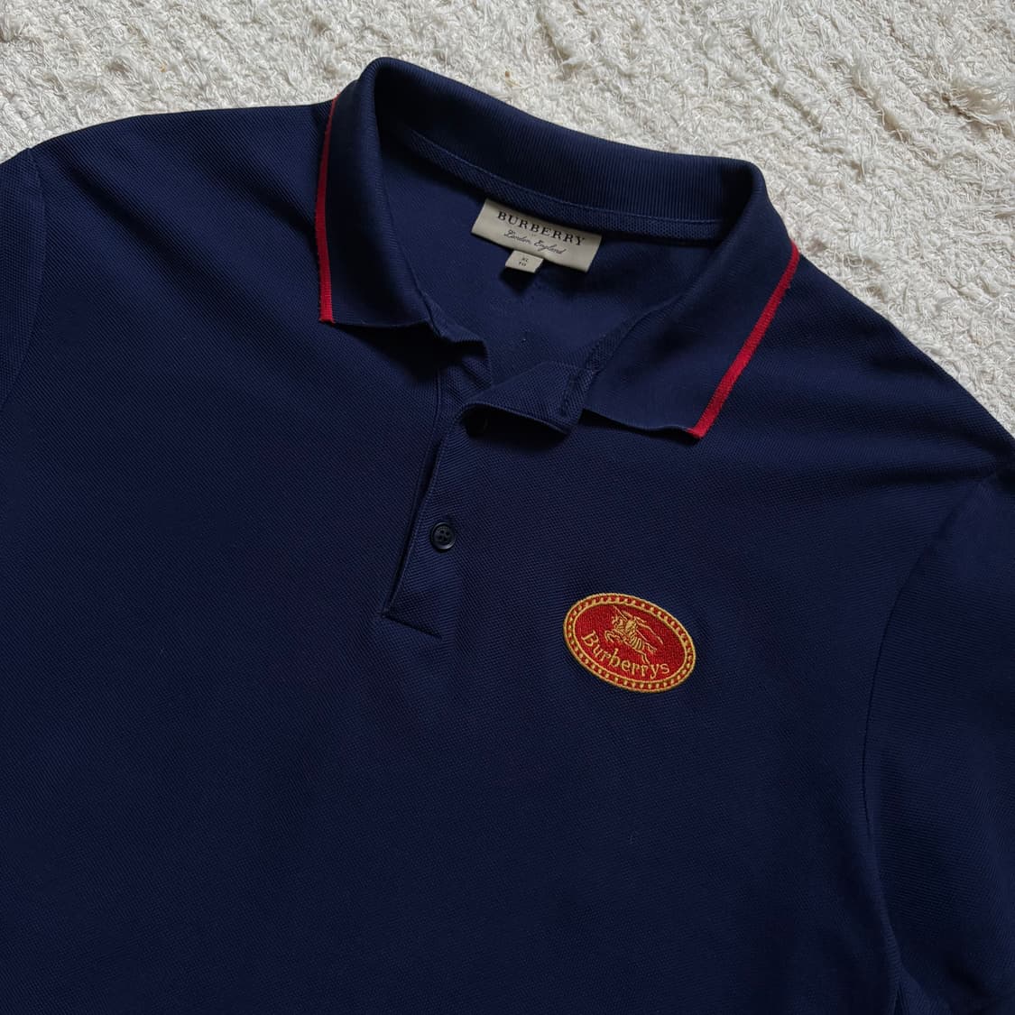 버버리 포인트 로고 네이비 pk 반팔 티셔츠 상품이미지6