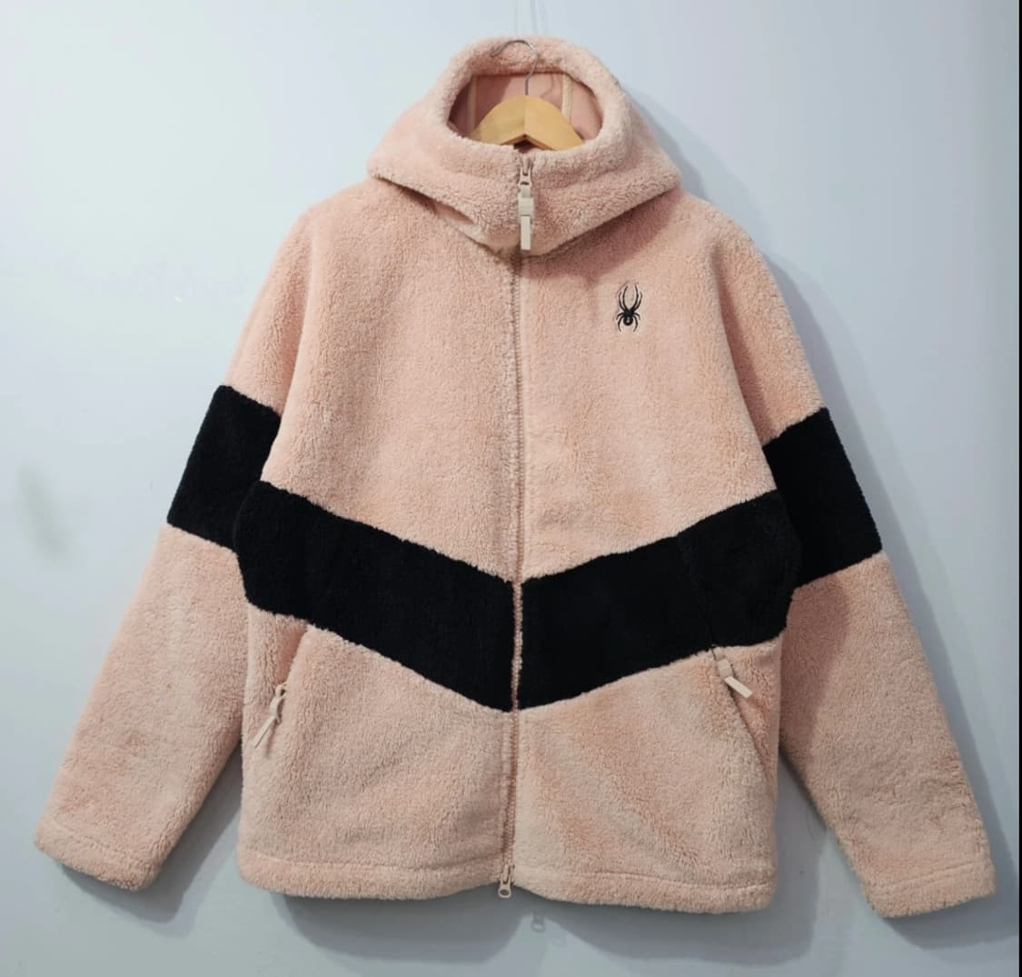 스파이더 플리스 후드집업 핑크 ~66 상품이미지2