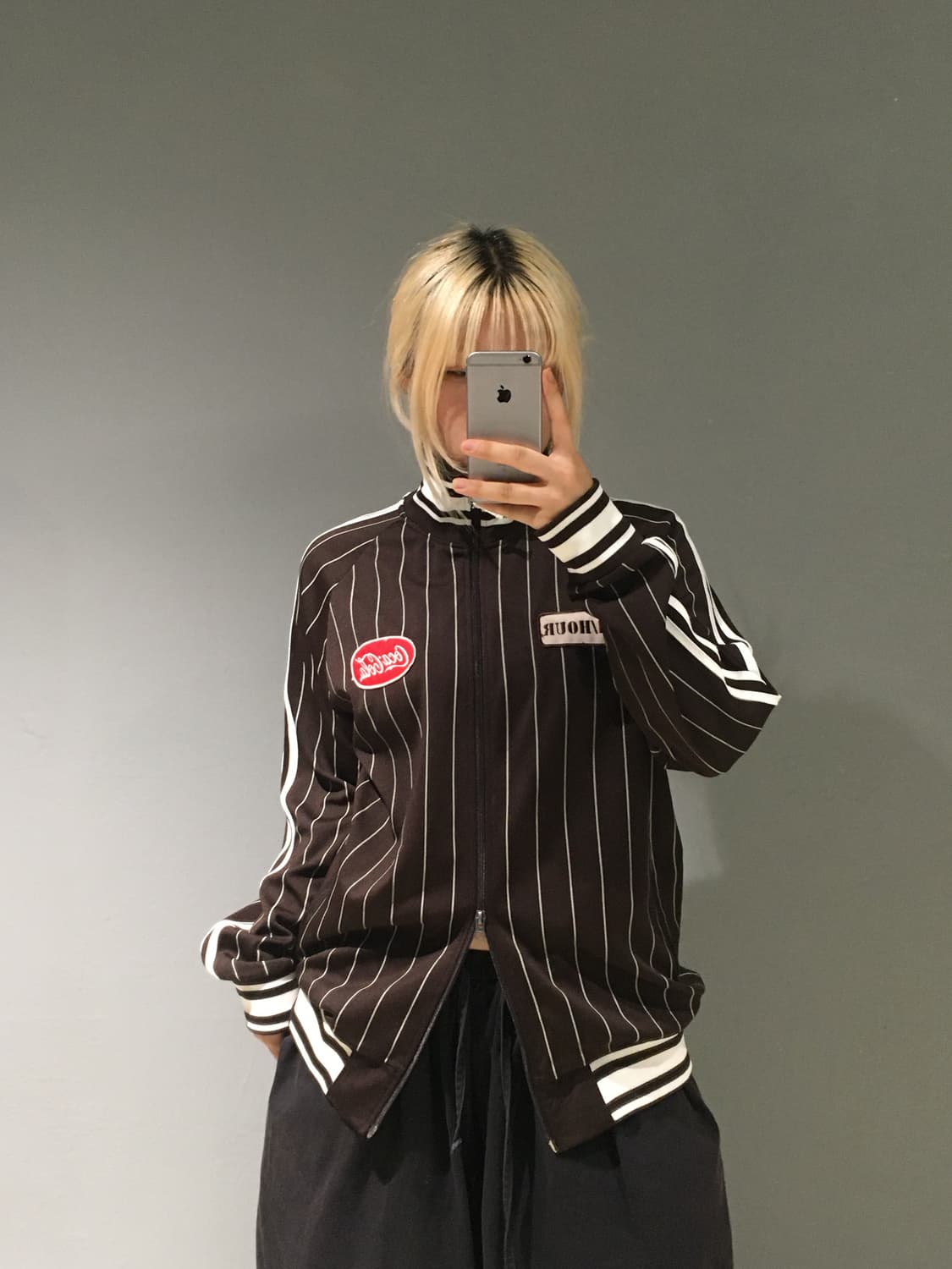 Rush hour x coca cola stripe zip-up 상품이미지1