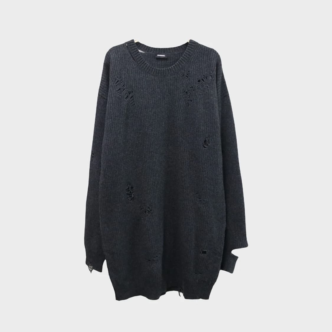 디젤 데미지 디테일 울 혼방 롱 니트 59521 상품이미지1