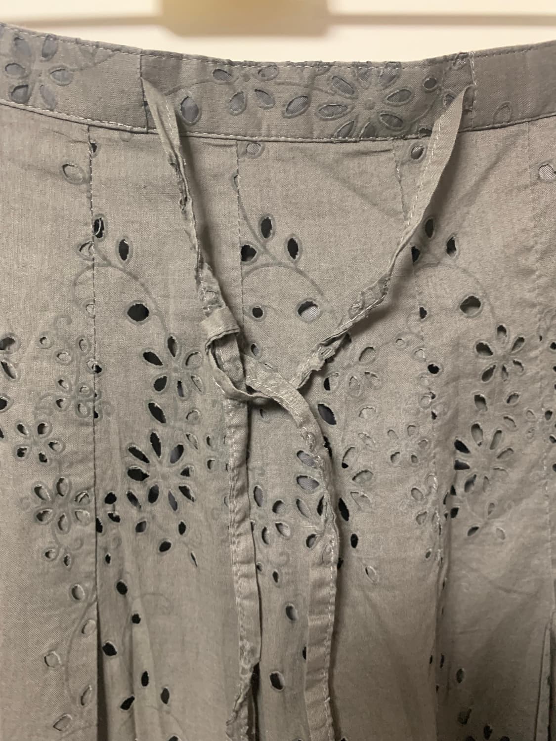 카키 펀칭 스커트 상품이미지4