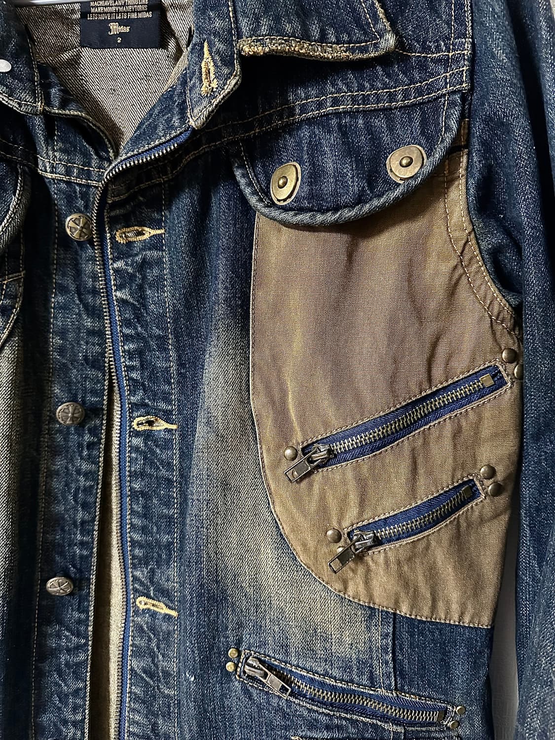 MIDAS 커스텀 멀티디테일 데님 자켓 상품이미지5