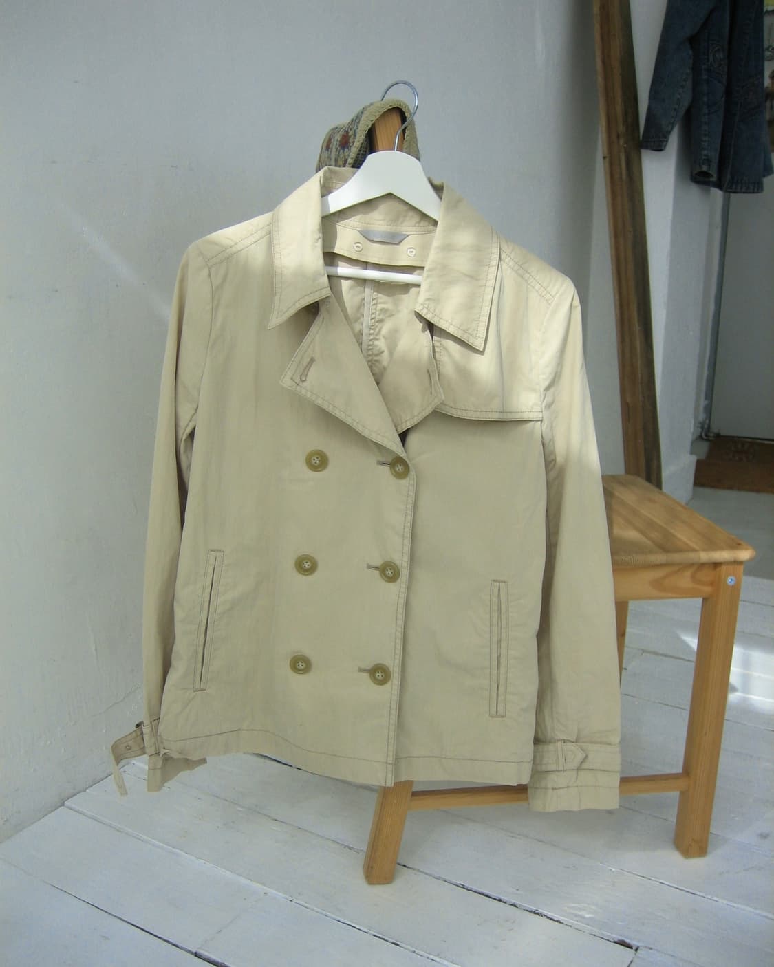 [ALCALI] Double Botton Half French Coat 상품이미지1