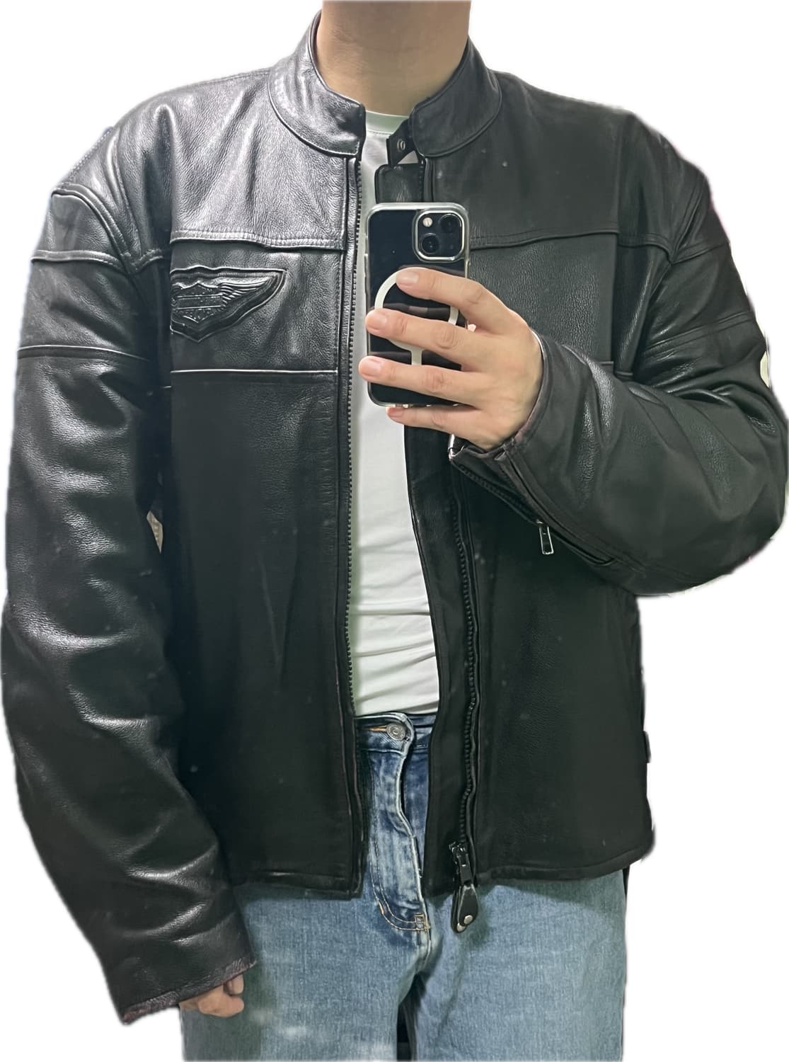 [110] 할리데이비슨 가죽 리얼레더 싱글 라이더 자켓  상품이미지2