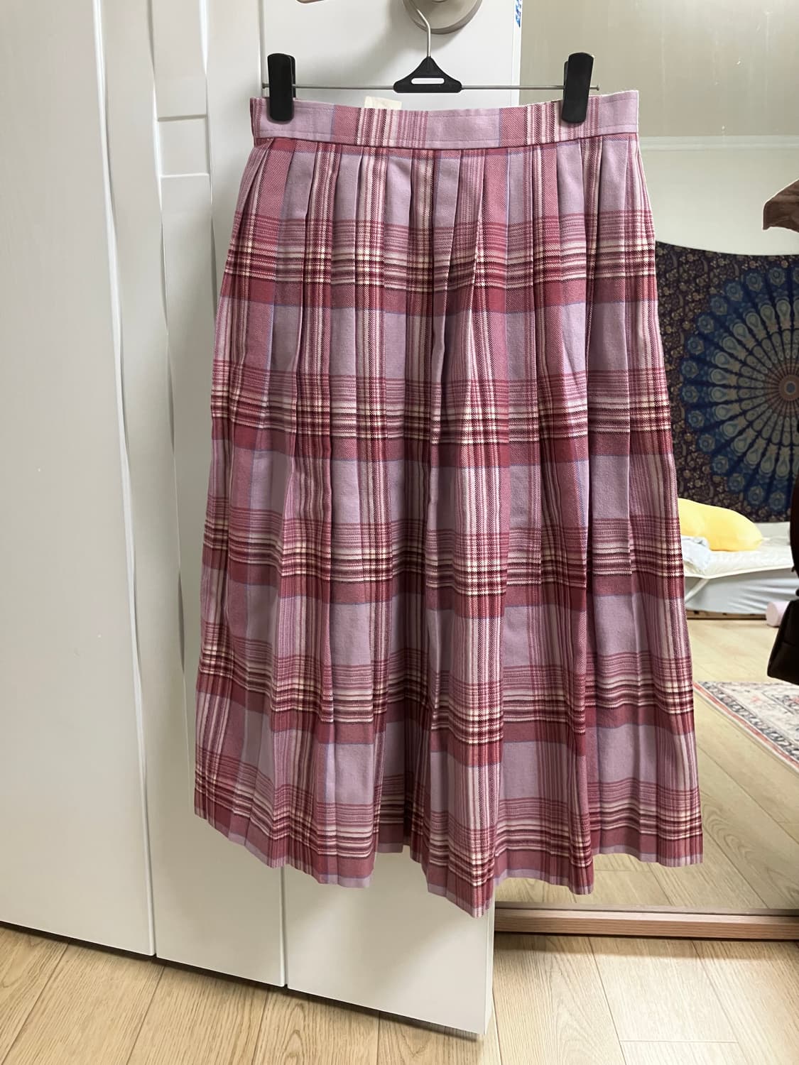 플리츠 미디 스커트 일본 빈티지 상품이미지1