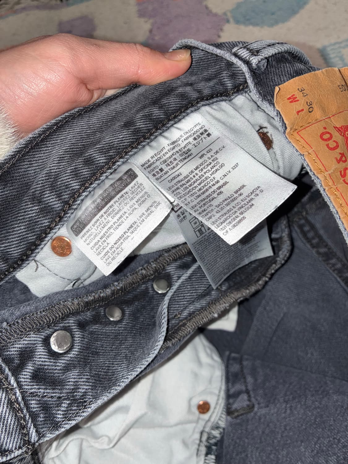 리바이스 501 흑청 상품이미지3