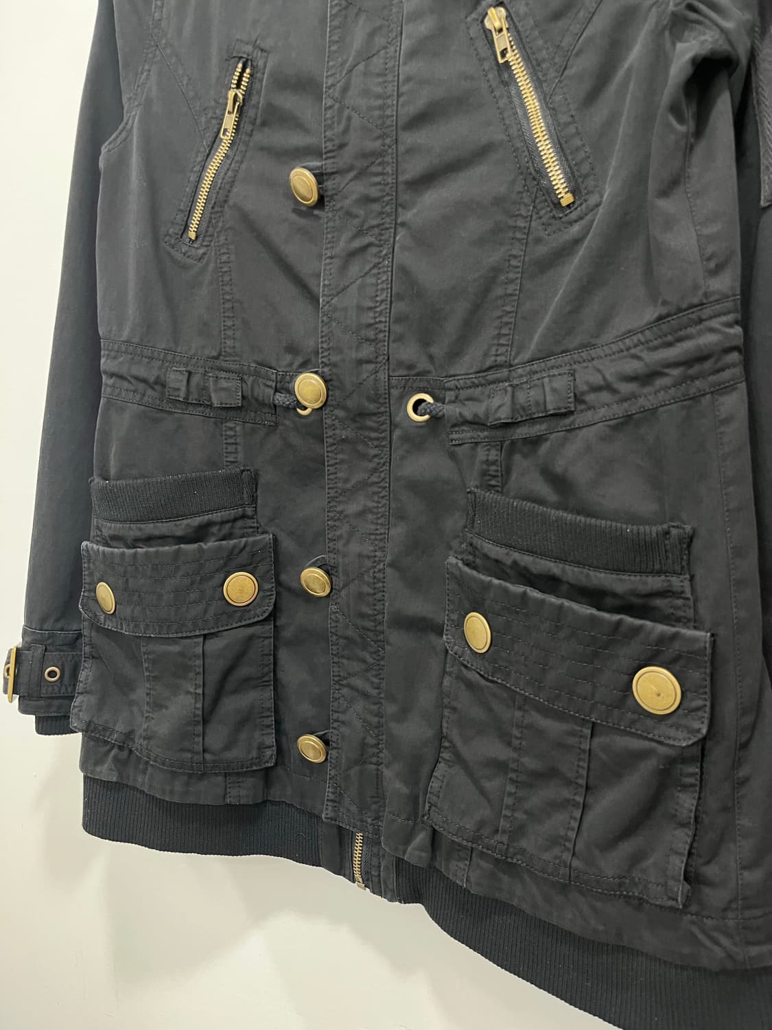 일본 빈티지 락펑크 락시크 금속 단추 집업 자켓  상품이미지4