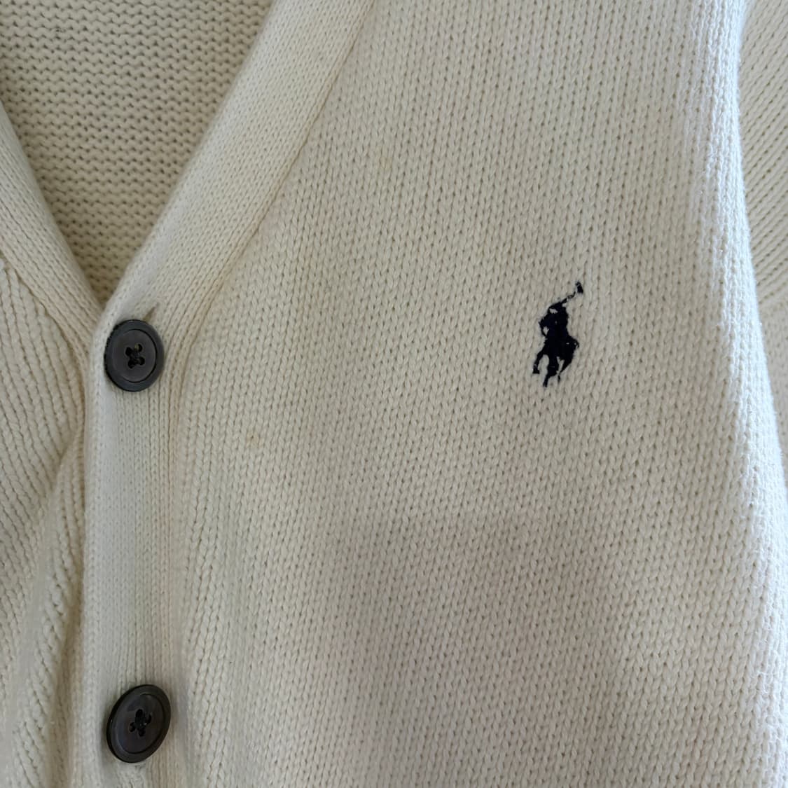 폴로 랄프로렌 아이보리 코튼 가디건 상품이미지4