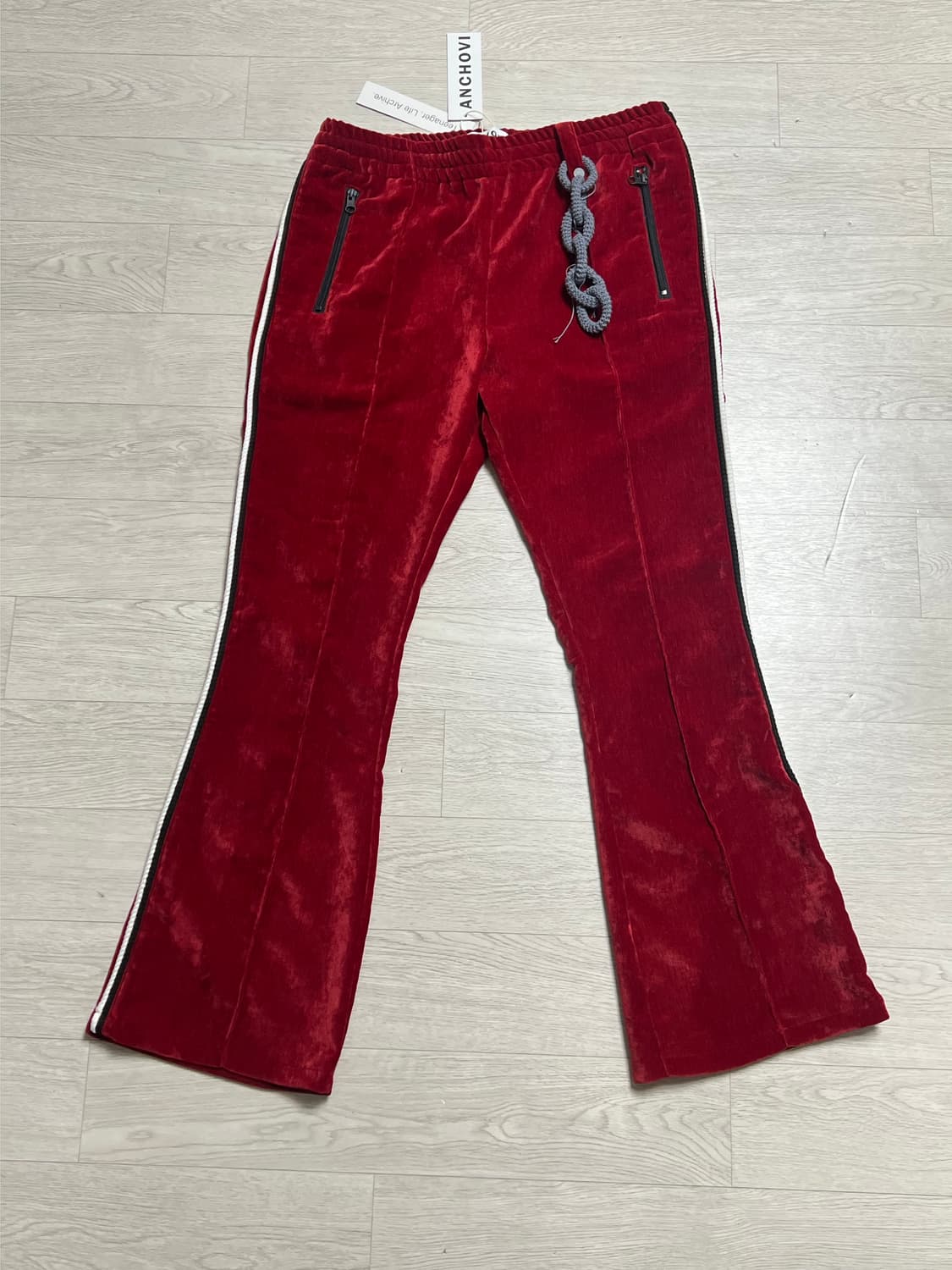 anchovi 플레어 벨벳 팬츠 상품이미지1