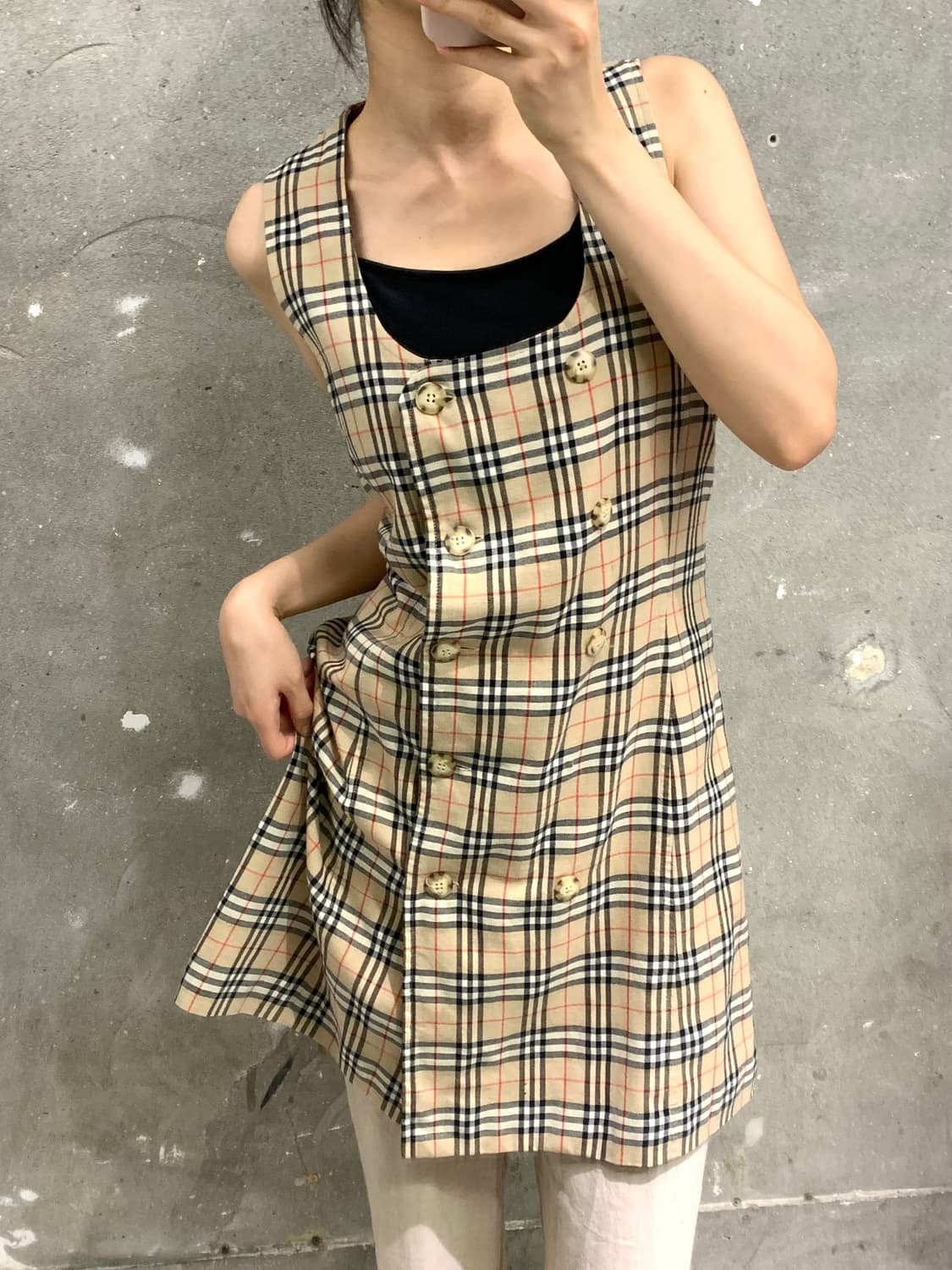Burberry 버버리 노바체크 슬리브리스 원피스 상품이미지1