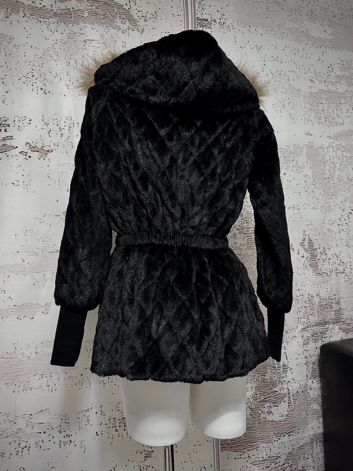 Quilted Fur-Trim Hooded Jacket 상품이미지4
