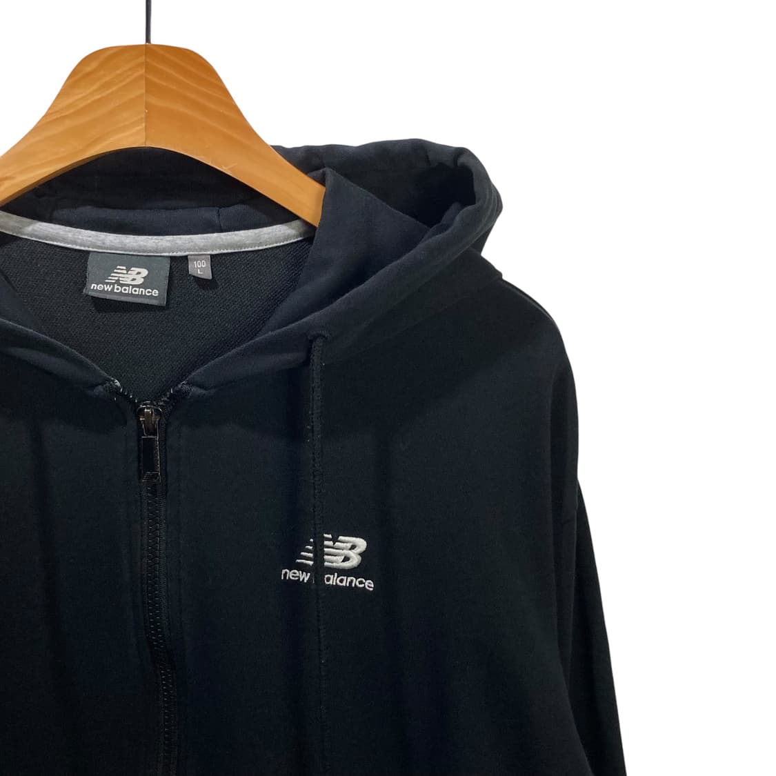 뉴발란스 블랙 후드집업 상품이미지3