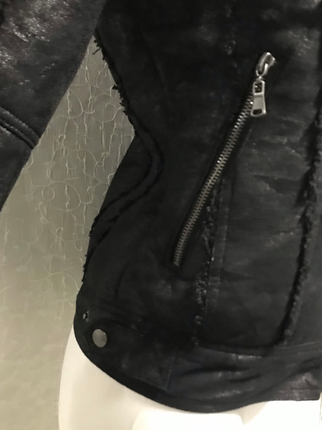 택포•빈티지 xfrm vkei 펑크 시어링 더블 지퍼 무스탕 자켓 상품이미지7