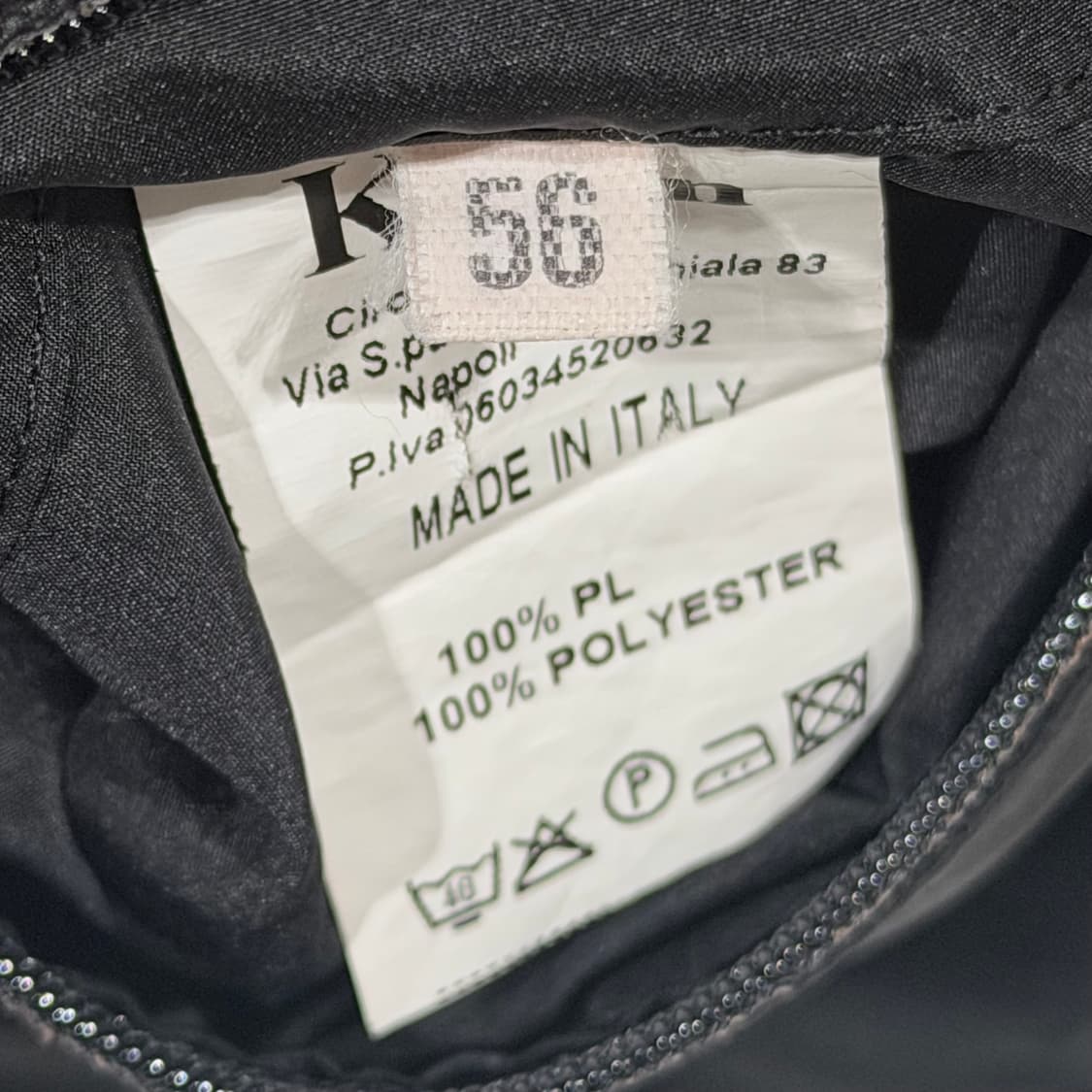 (A+/56) / 키톤 시마 나일론 블루종 봄버 자켓 블랙 상품이미지7