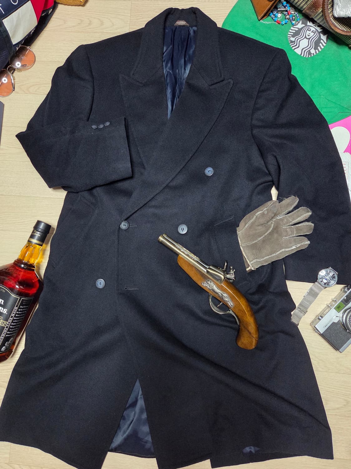 CAMBRIDGE MEMBERS 피크드라펠 더블브레스티드 코트 상품이미지1