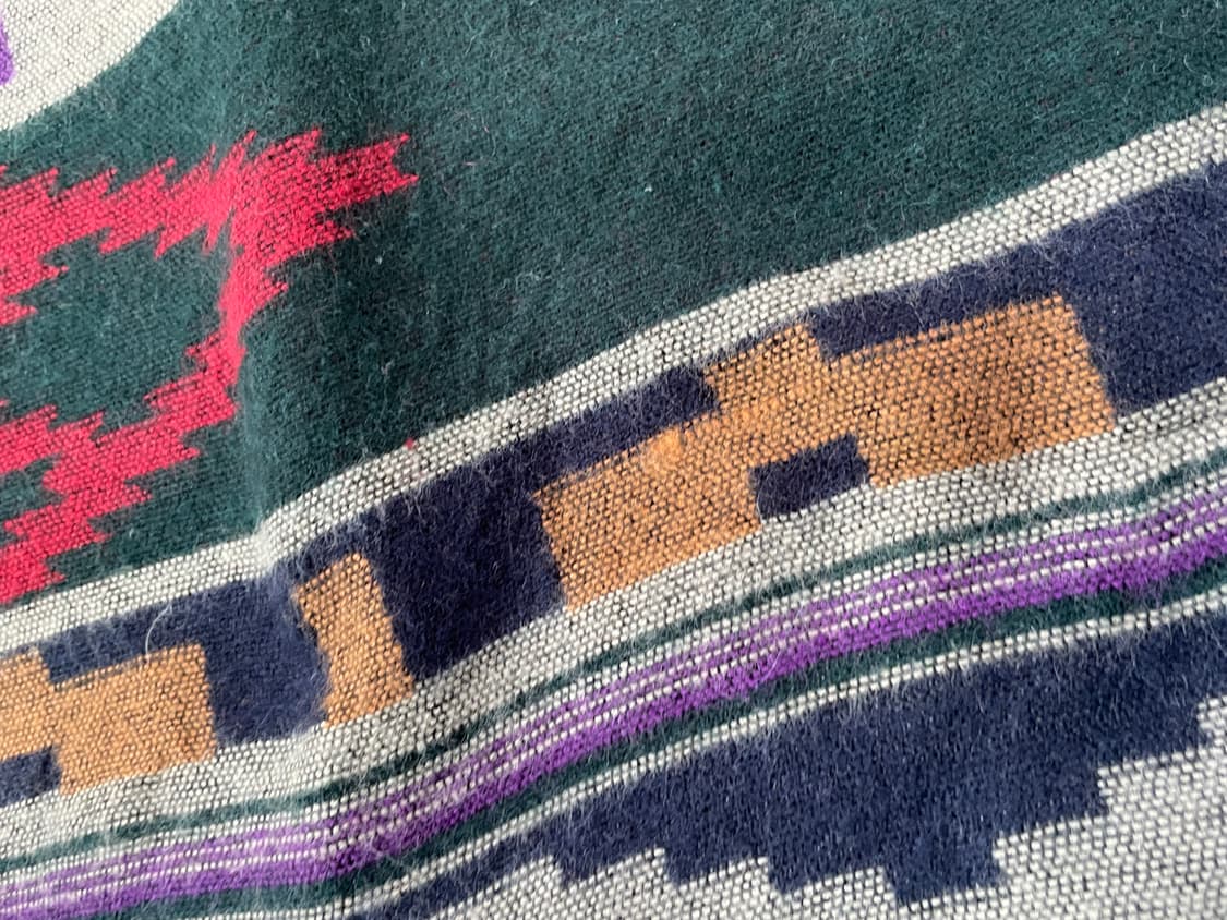 빈티지 에스닉 다이아몬드 모티프 패턴 머플러 J03593 상품이미지2