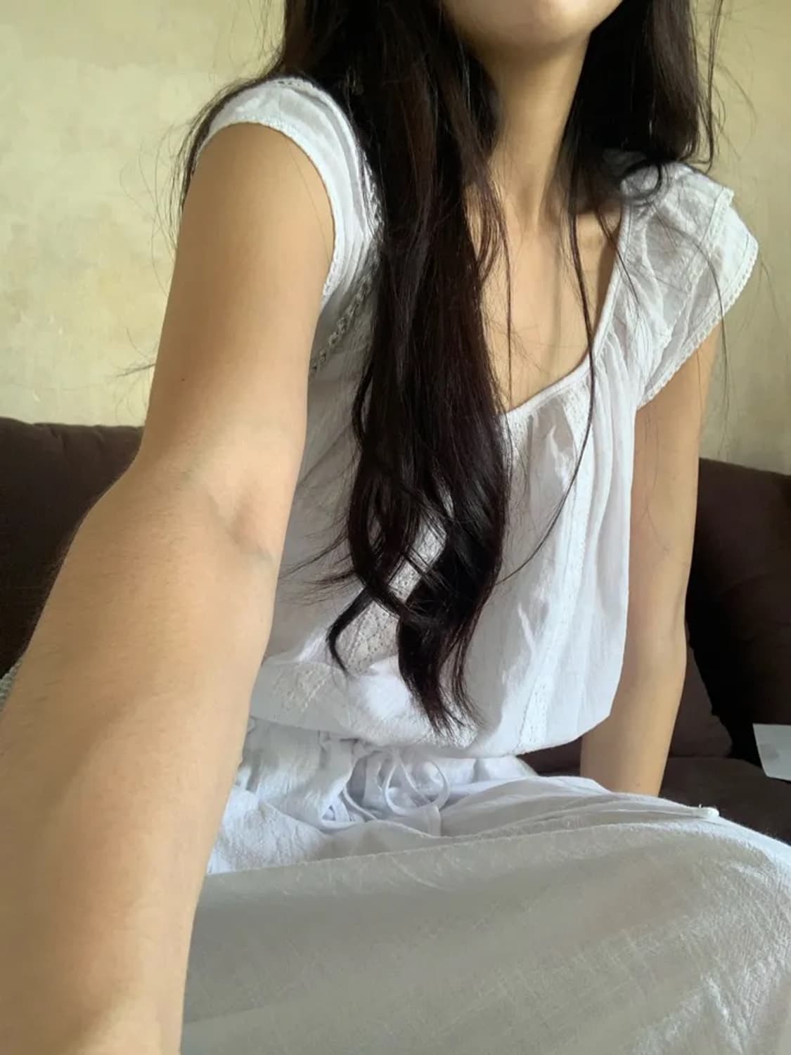 비스포크우먼 모리걸 가든 레이스 린넨 롱원피스 상품이미지5