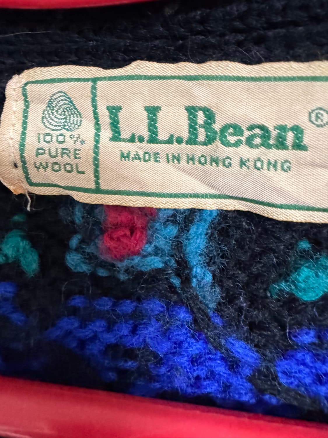 엘엘빈 빈티지 패턴 울(퓨어울) 크롭 가디건 F(2XL) 상품이미지6