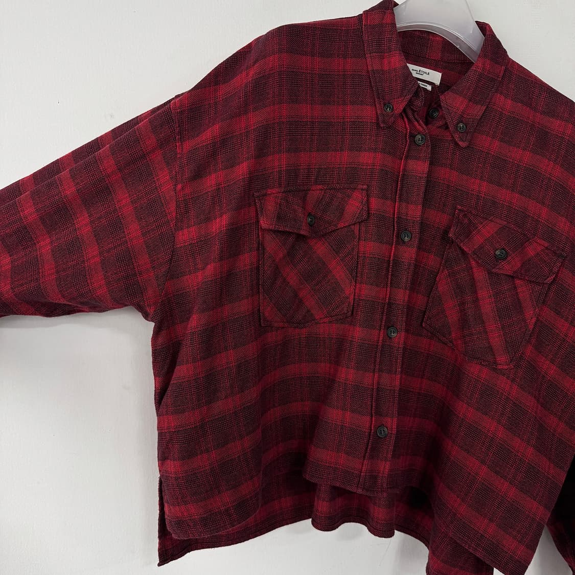 이자벨마랑 에뚜왈 체크 코튼 셔츠 상품이미지3