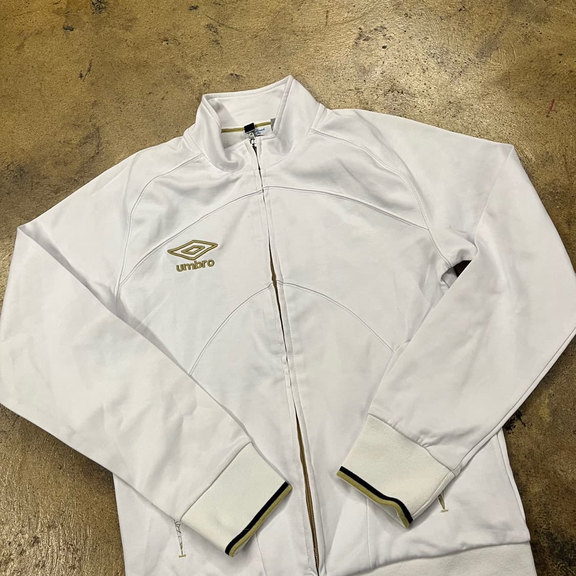 [정품/S] 엄브로 화이트 트랙탑 져지 자켓 b16 상품이미지1