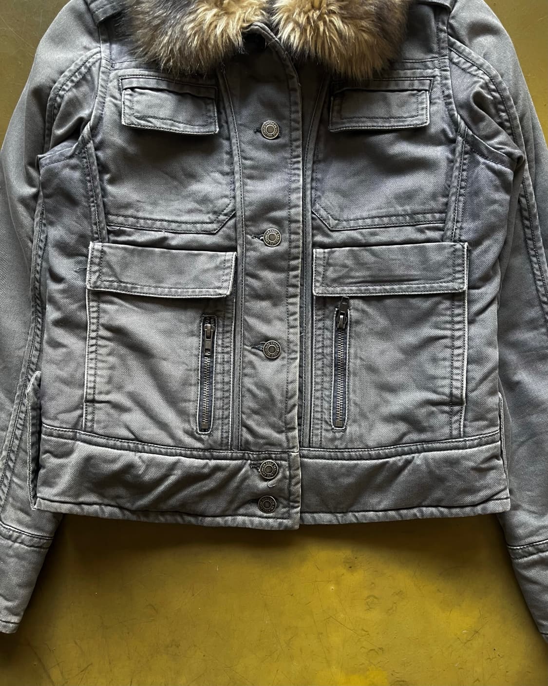 2000s American Eagle Fur Trimming Jacket 상품이미지5