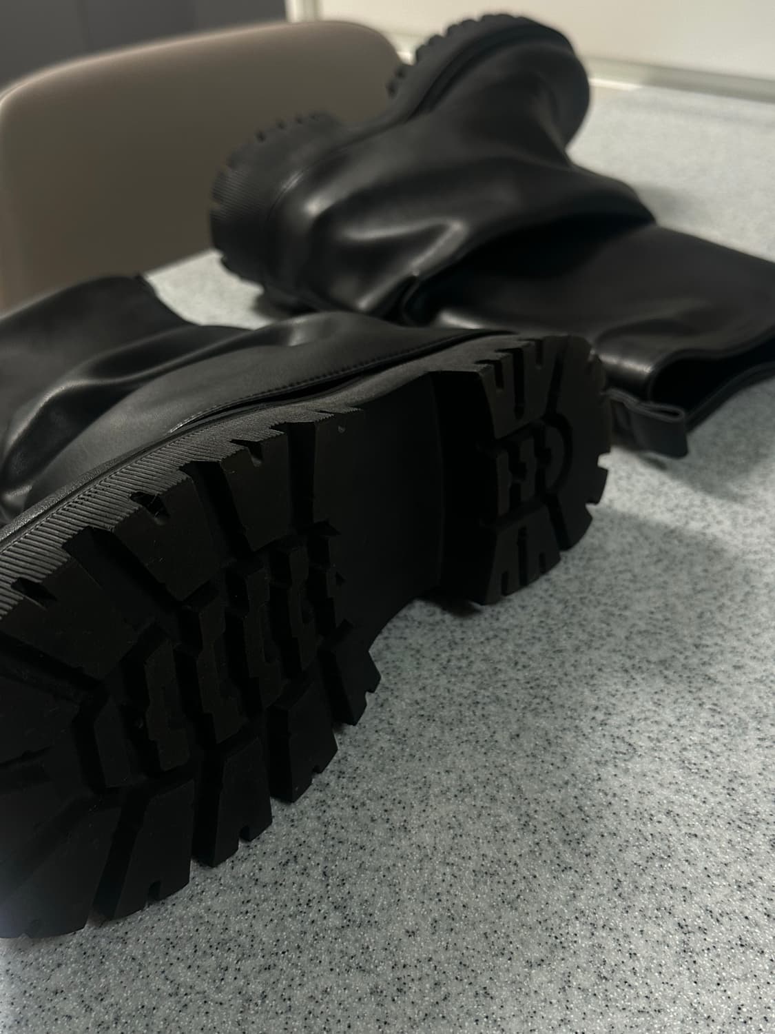 포른른 셔링 하프부츠 상품이미지7