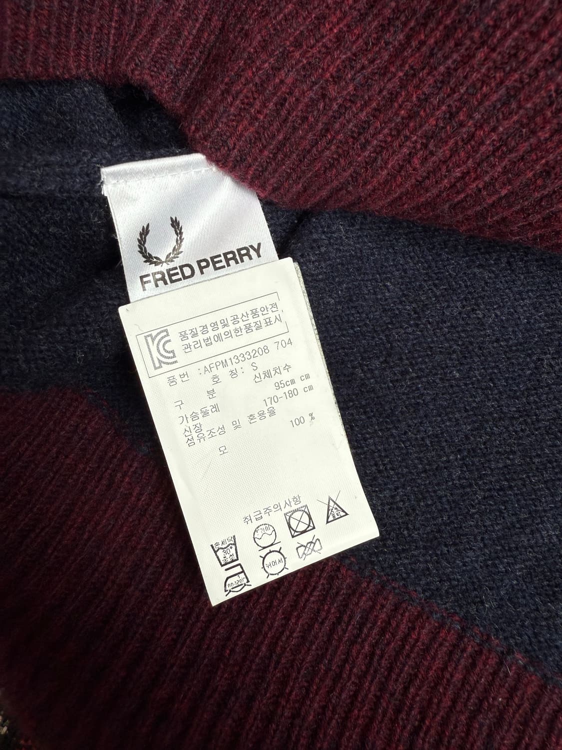 프레드페리 울 니트 상품이미지5