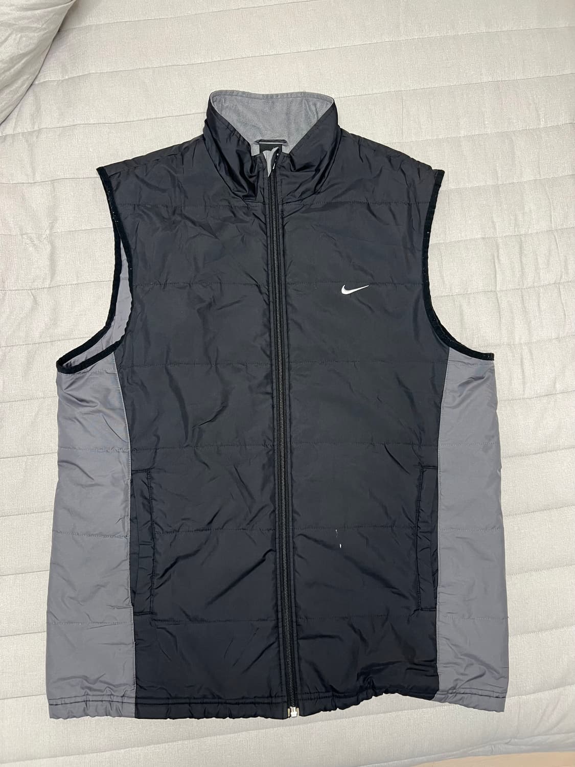 나이키 블랙/그레이 패딩 조끼 빈티지 90s 상품이미지1