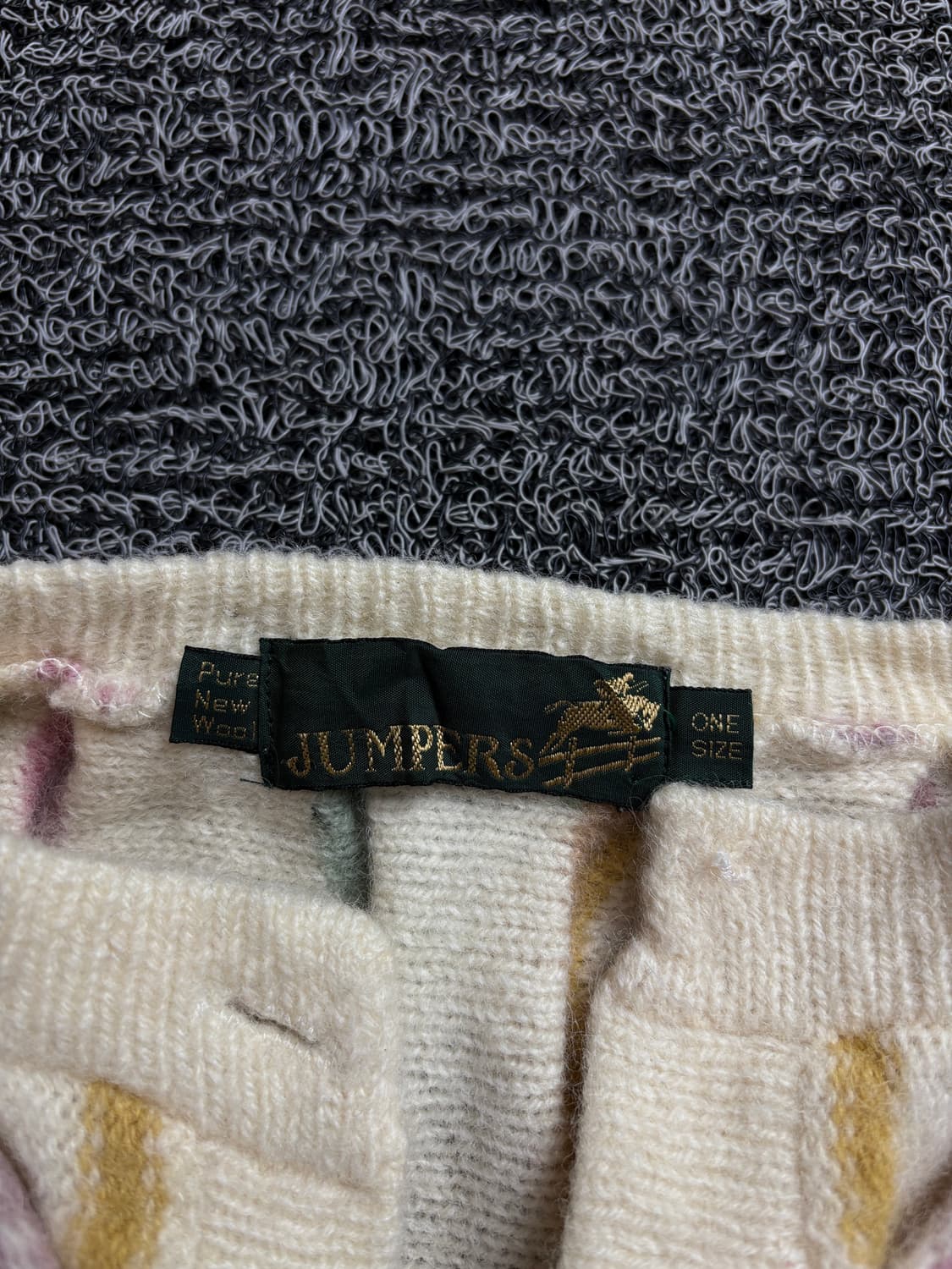 JUMPERS 아카이브 퓨어 울 케이블 니트 가디건 1975 상품이미지4