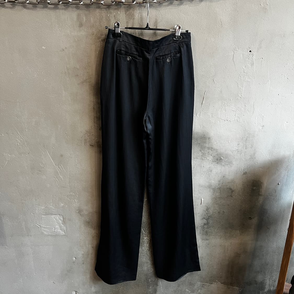 90s 겐조 실크 블렌딩 와이드 트라우저 상품이미지6