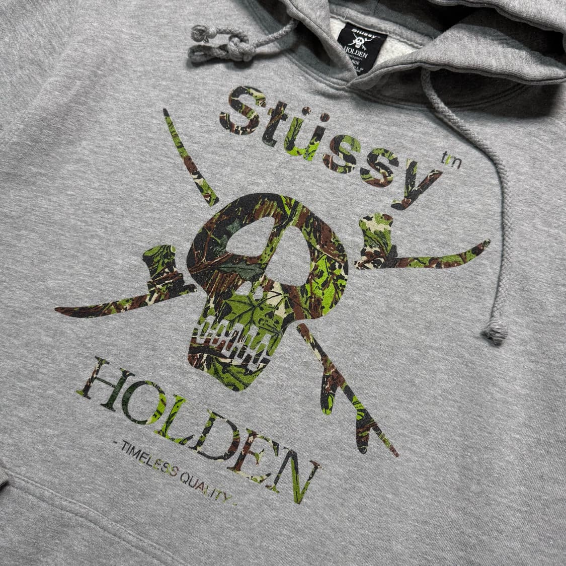 Name : 스투시 홀덴 시그니처로고 그레이컬러 후드티 :)  상품이미지3
