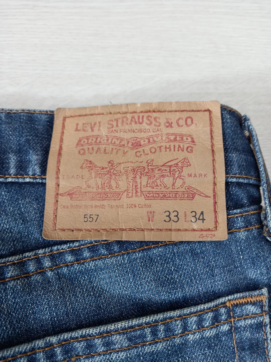 32 90's 리바이스557 부츠컷 배색진 32-292 상품이미지5