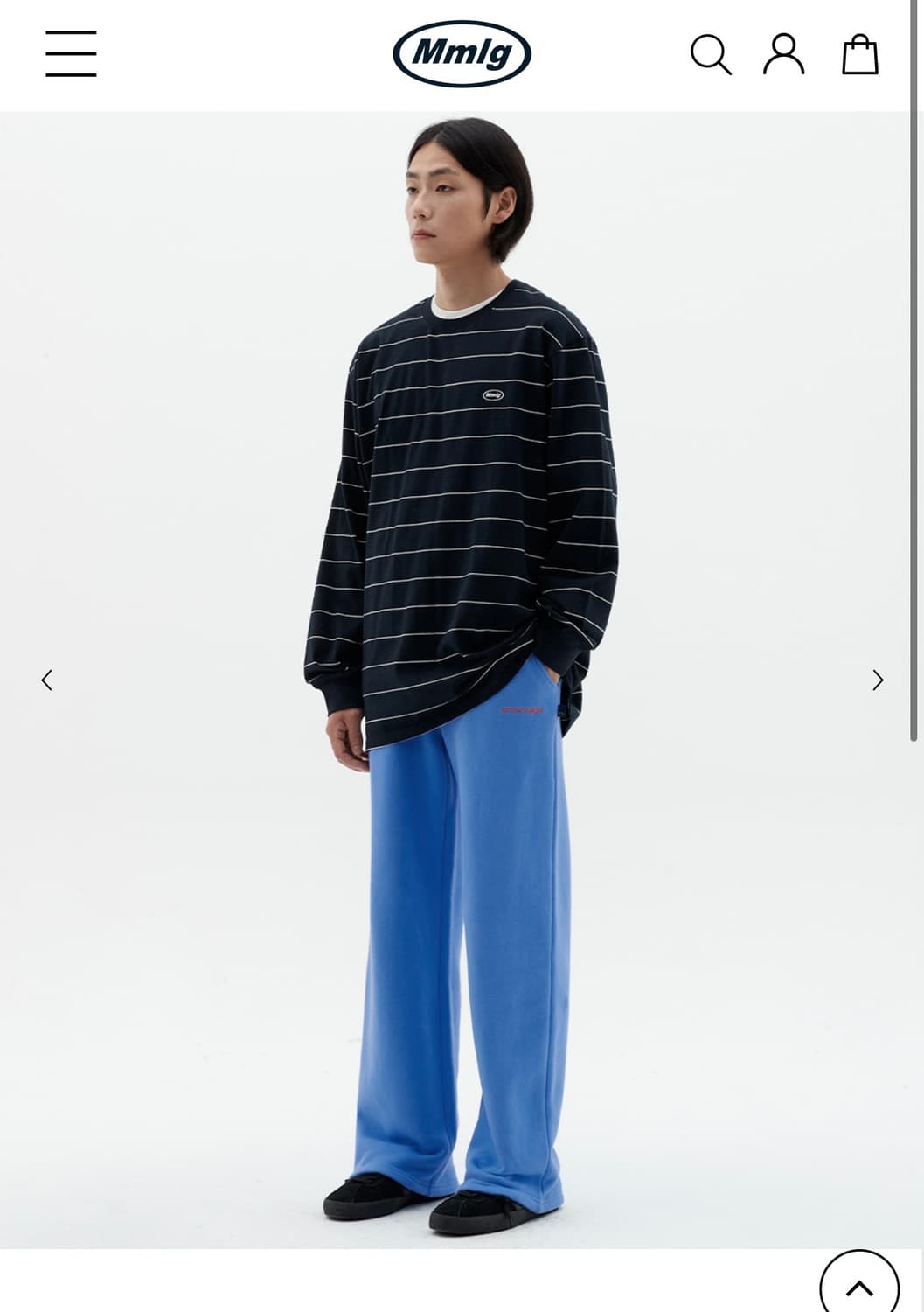 새제품_ [Mmla] EM SWEAT PANTS  blue 상품이미지5