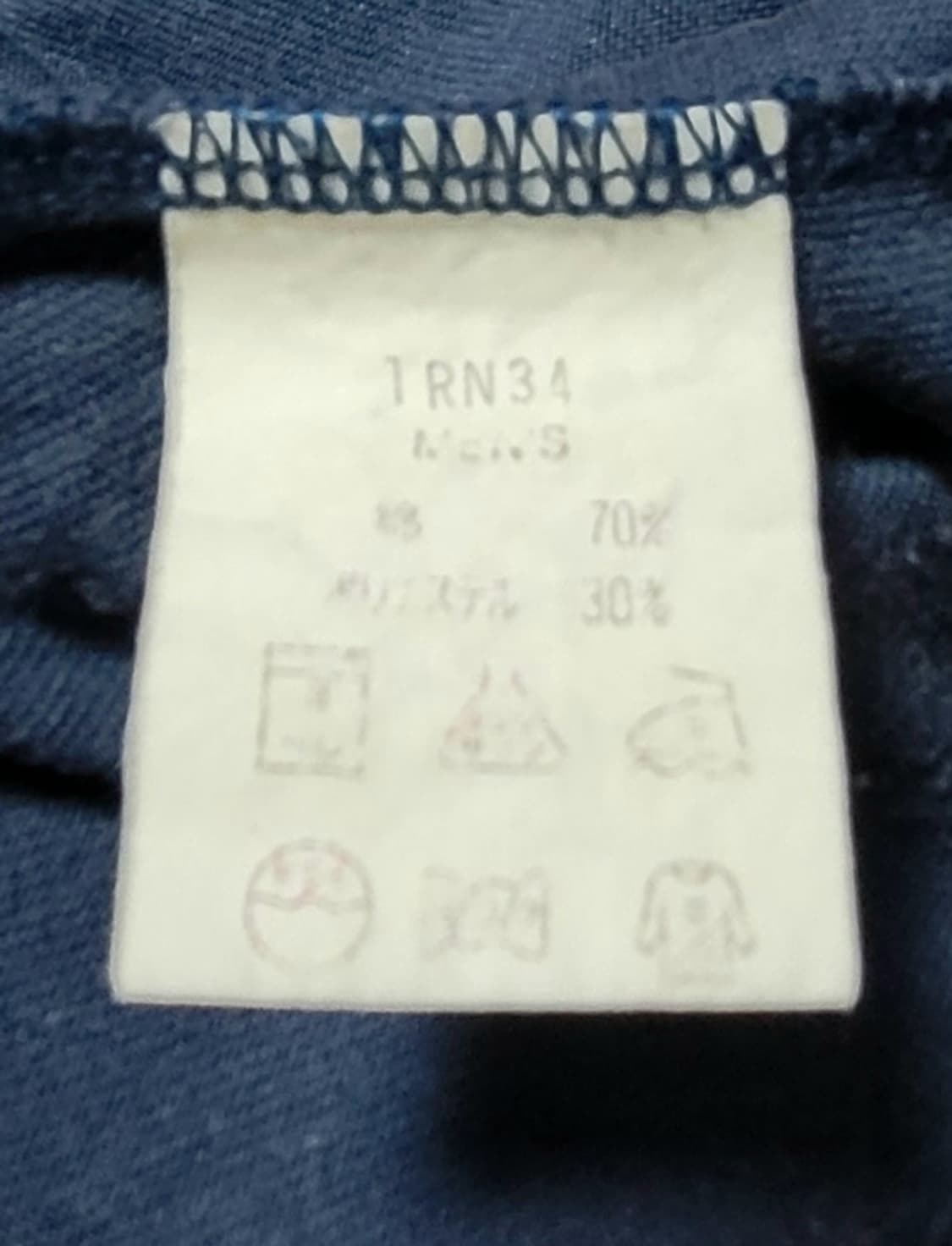 LLBean  (작은홀) 남성용 빈티지 블루 반팔티(M) 상품이미지8