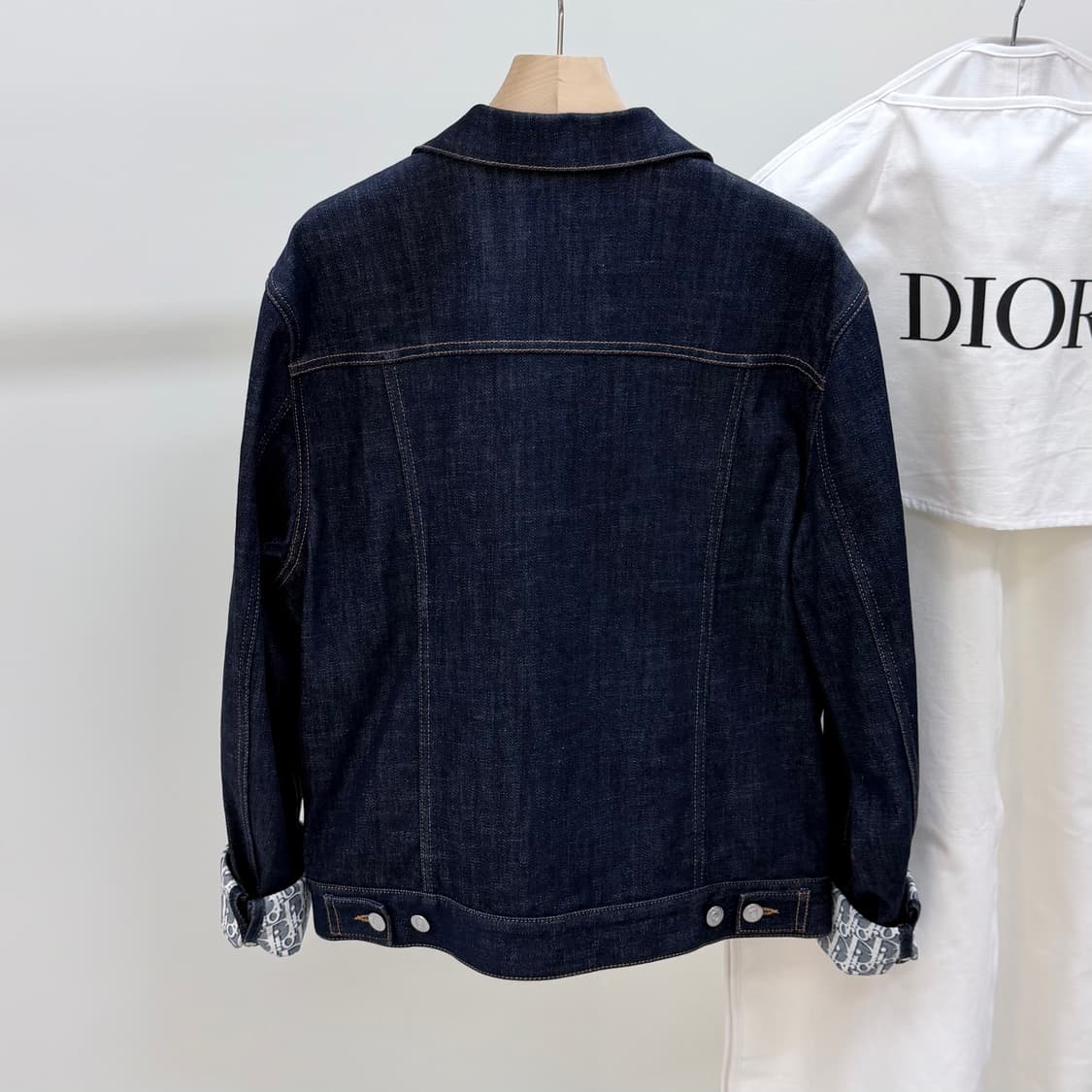 [S+급/52] 디올 오블리크 데님 트러커 청자켓 상품이미지5