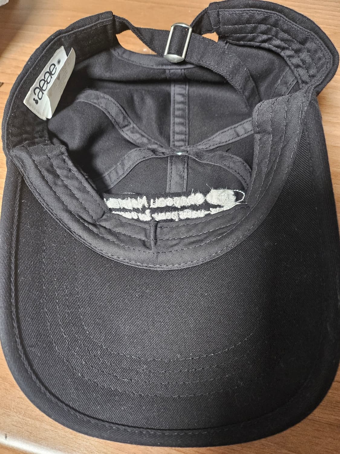 aeae WEB LOGO 5PANNEL CAP [BLACK] 상품이미지2