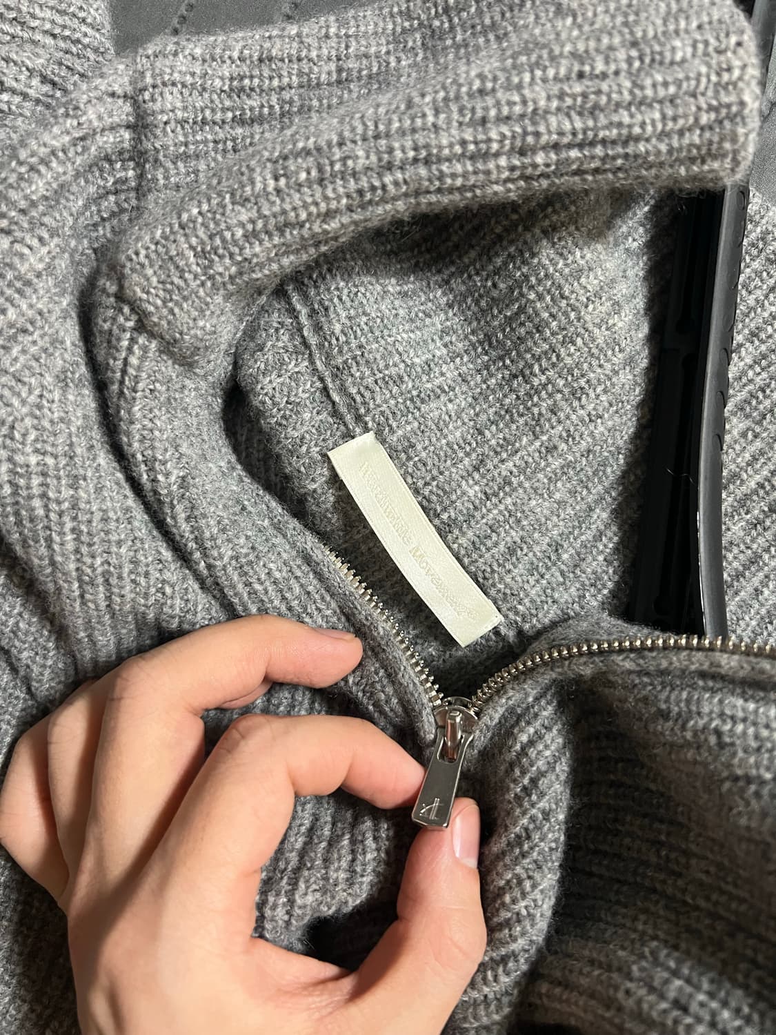 월스와일무브먼트 캐시미어 하프집업 니트 상품이미지7