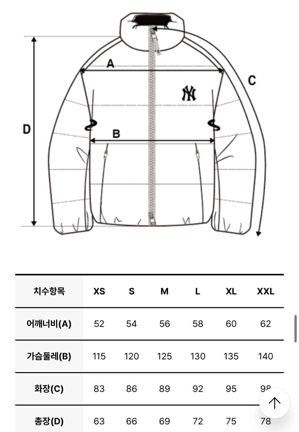 MLB 뉴욕 양키스 커브 패딩 상품이미지6