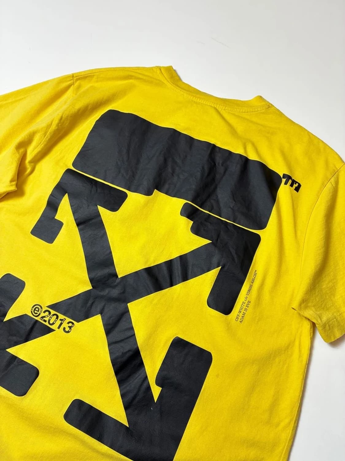오프화이트 21ss 에로우 로고 옐로우 반팔 티셔츠 PN8605 상품이미지2