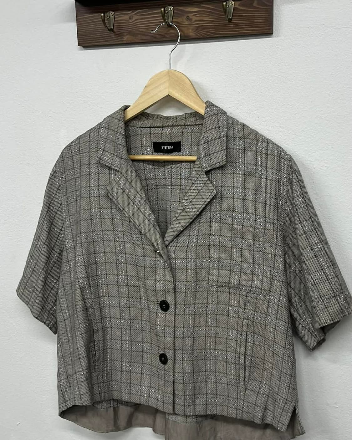 시스템 한섬 21년 신형 숏 슬리브 반팔 자켓 상품이미지3