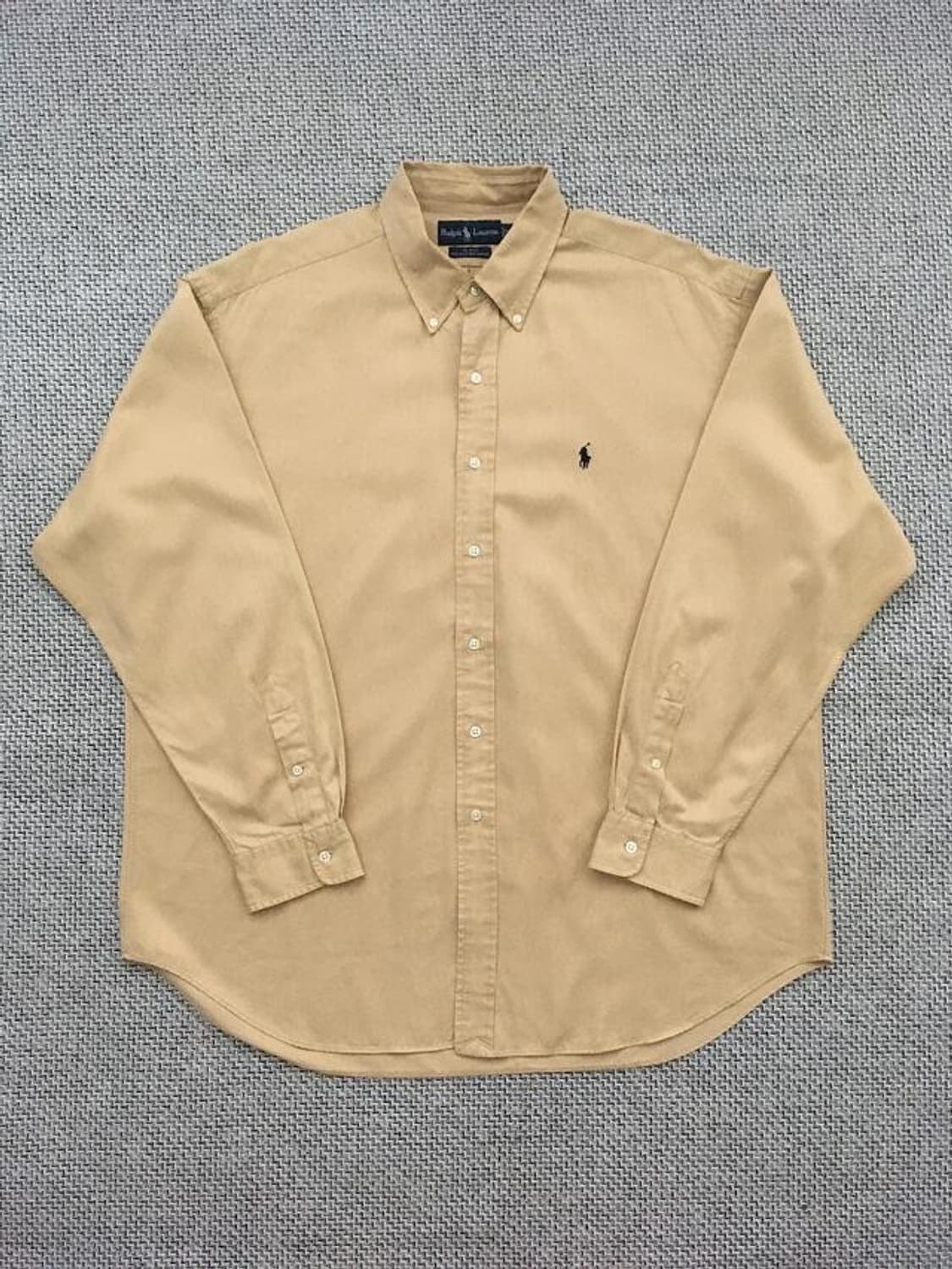 90s Gold-beige silk blended shirts 상품이미지8