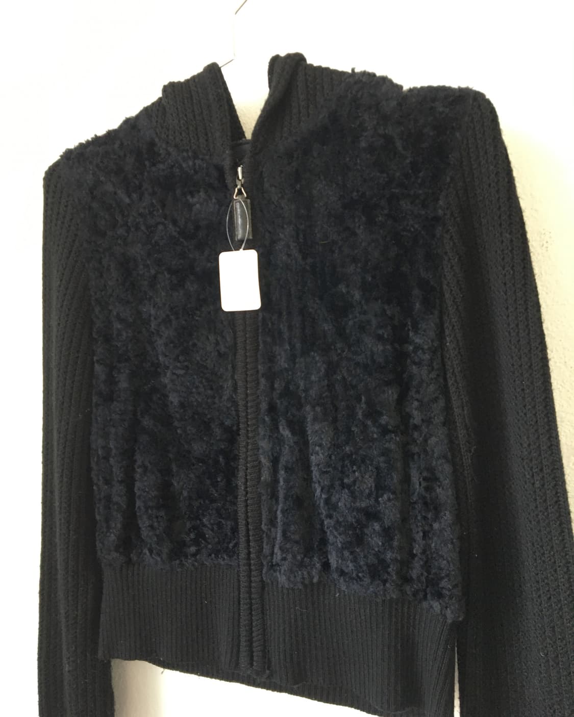 Fake fur layered hood zip up 상품이미지3