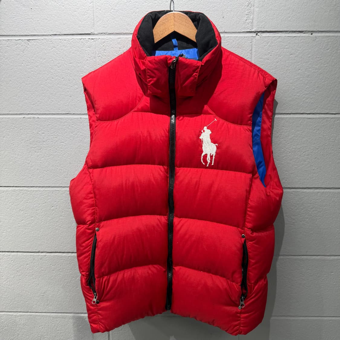 폴로 랄프로렌 빅포니 레드 패딩조끼 상품이미지1
