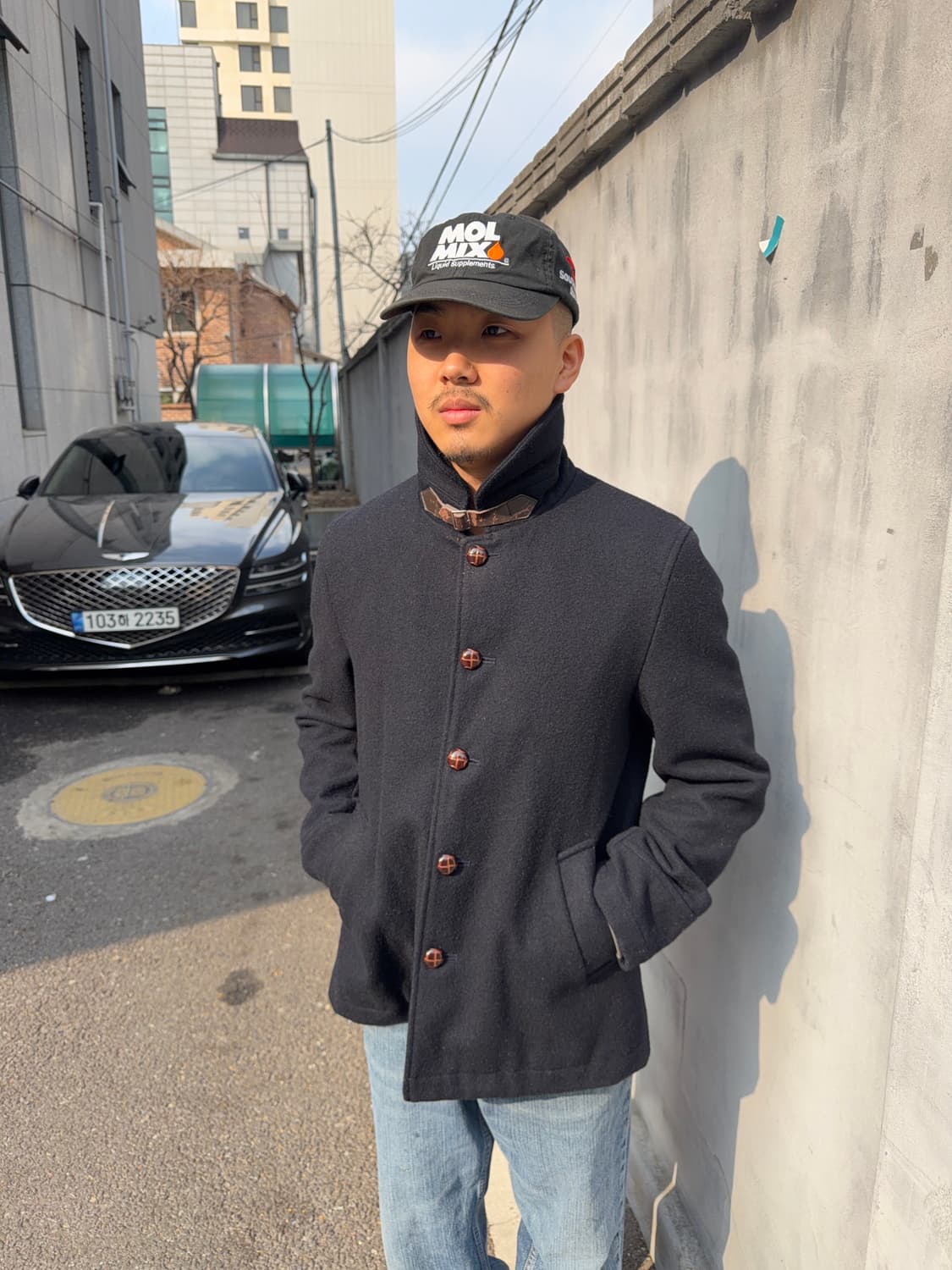 Beams heart wool coat 상품이미지5