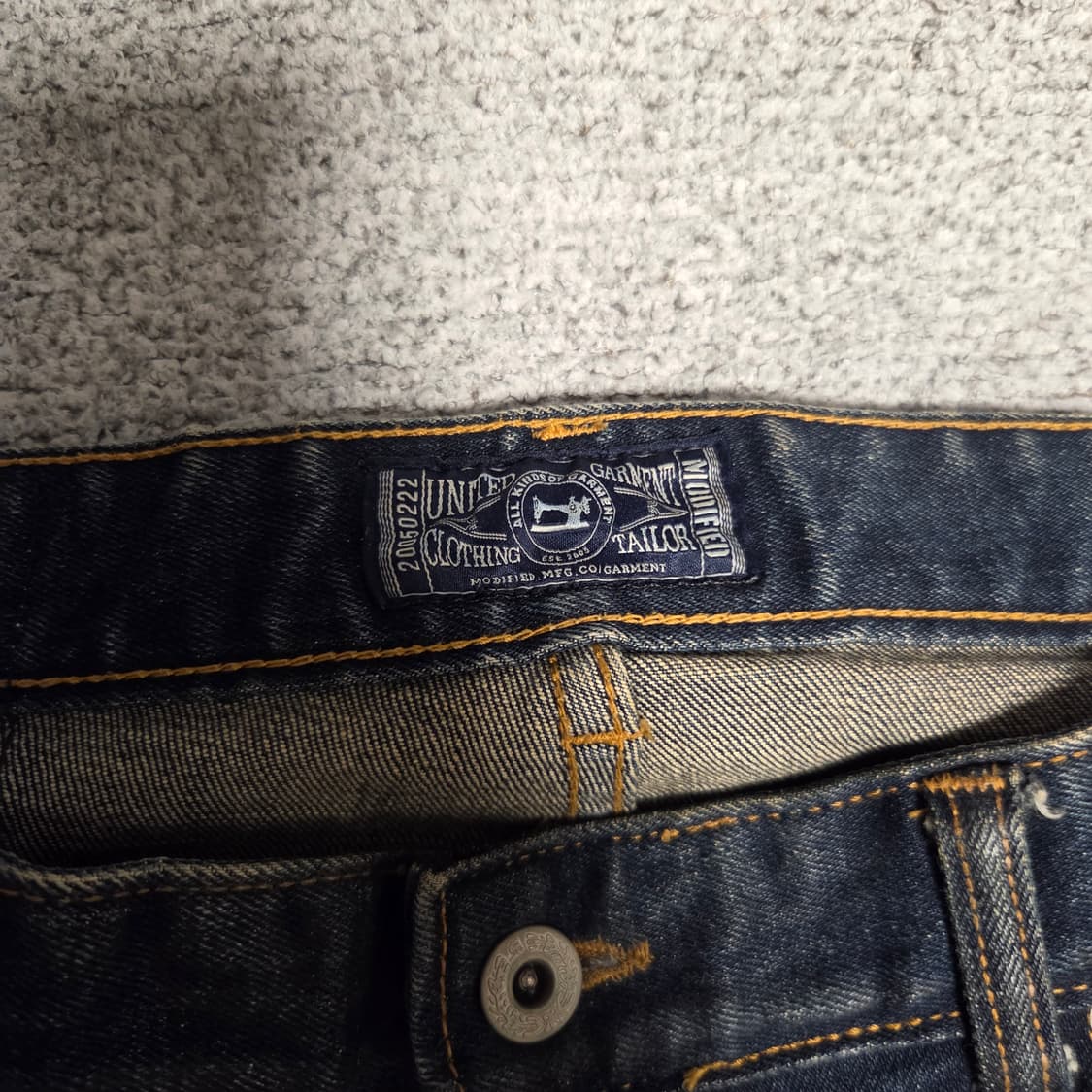 Modified 데미지드 코팅 데님 팬츠 34 상품이미지5