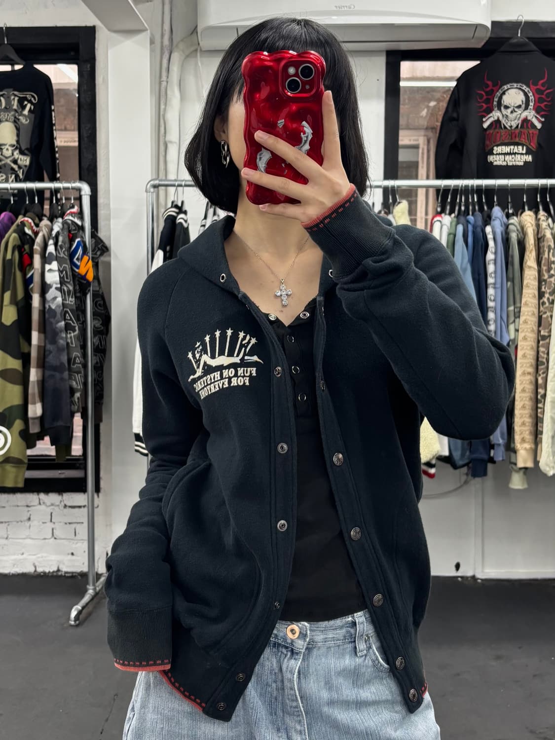 히스테릭 글래머 히스걸 코튼 후드 자켓 상품이미지3