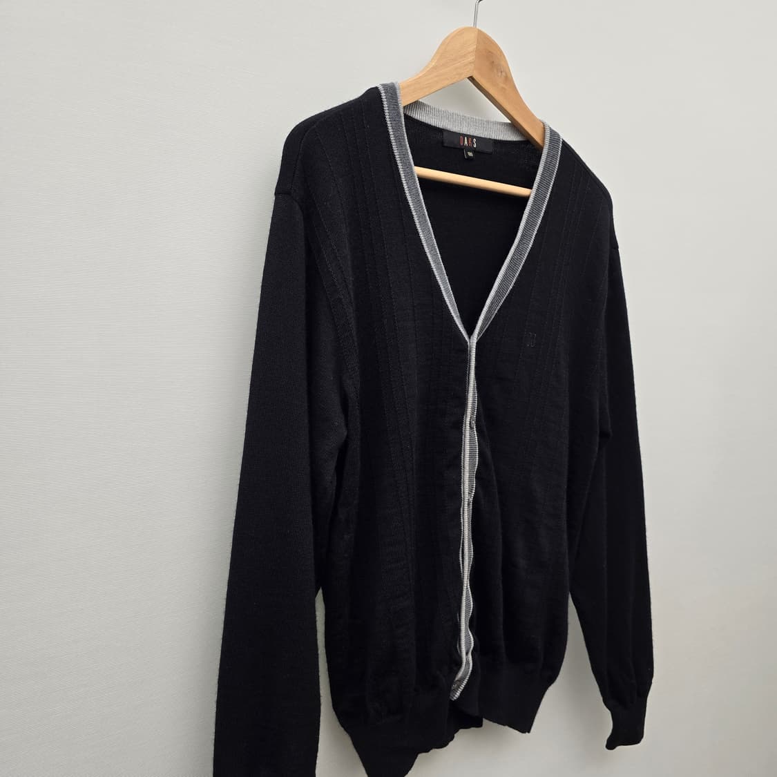 닥스골프 블랙 남성 가디건 상품이미지2