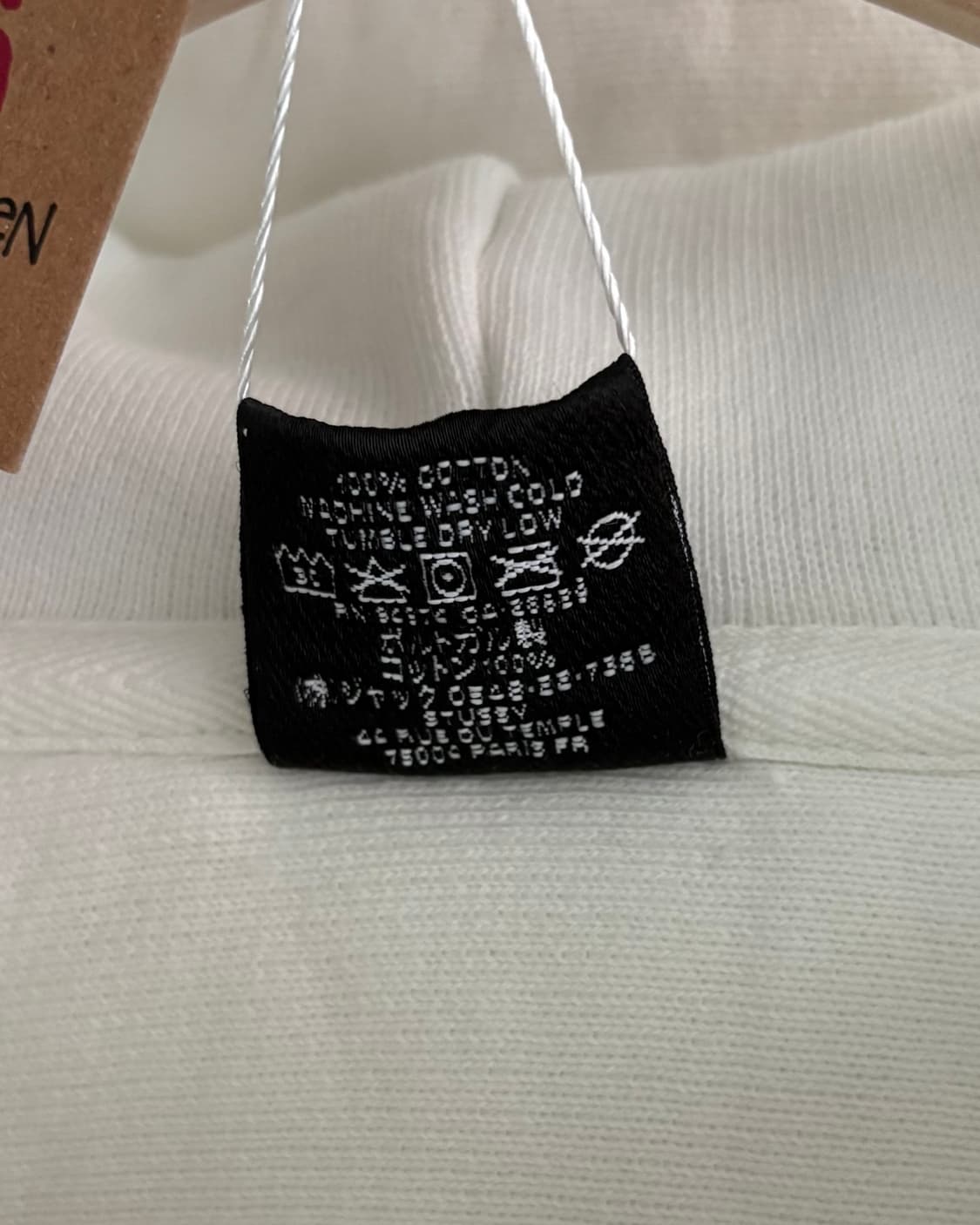 Stussy 스투시 화이트 컬러 로고 후드티 상품이미지4