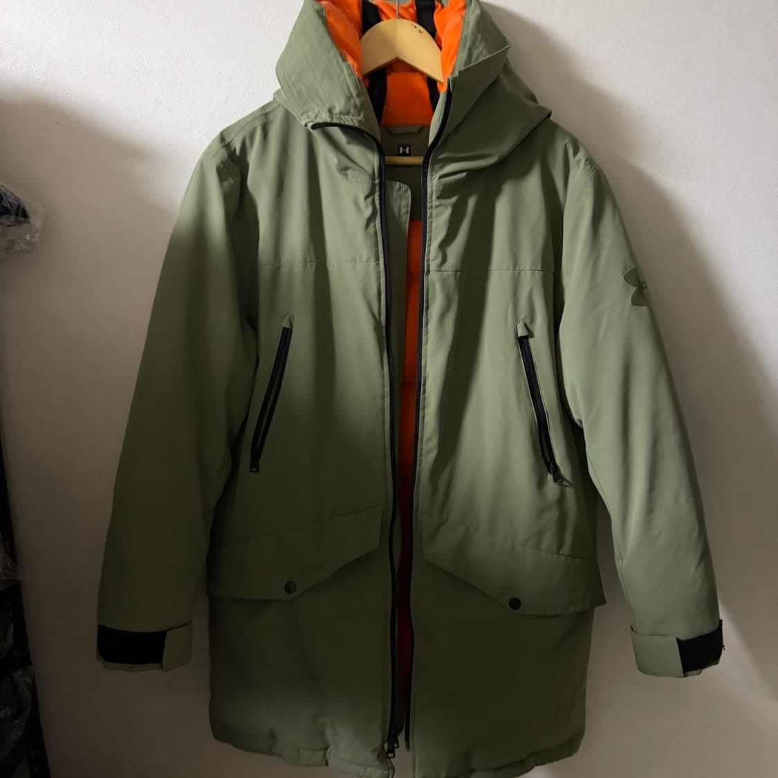 언더아머 오리털 야상 집업 다운 점퍼 L (남성 105정도) 상품이미지8